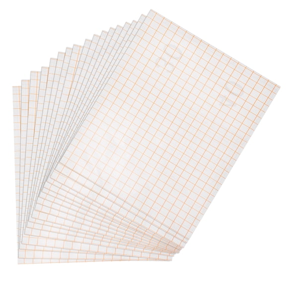 20 Sheet Transfer Tape for Vinyl, 8.3" x 20 FT Clear Application Paper with Orange Alignment Grid Medium Tack Vinyl Transfer Tape Roll for Signs Stickers Decals Crafts
