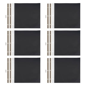 Recollections 20 Sheets (120 total) 12" x 12" Black Scrapbook Refill Pages - Memory Book Page Refills - Bulk 6 Pack