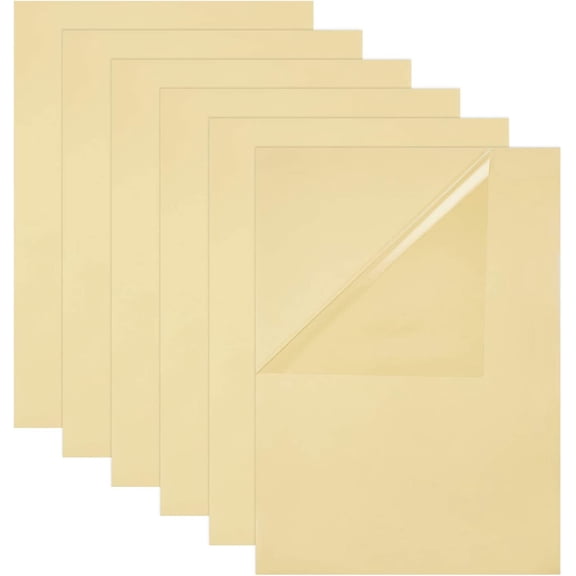 20 Sheets 16.5x11.8 Inch Transparent Self Adhesive Sticker Waterproof Clear PET Film Label Sticker for Laser Printer Office Home Supplies