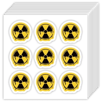 Radiation Warning Symbol Vinyl Decal Sticker - Multiple Sizes For Car, Window, Bumper