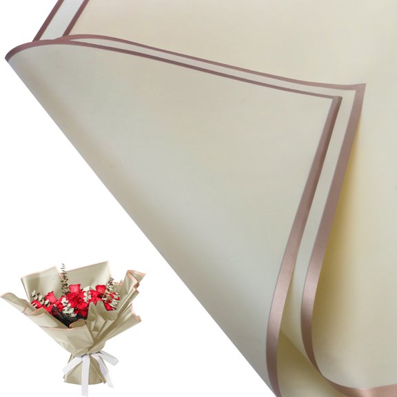 20 Sheets 23x23 Inch Waterproof Jelly Film Flower Wrapping Paper Floral Bouquet Packaging Sheets for Elegant Gift and Flower Displays