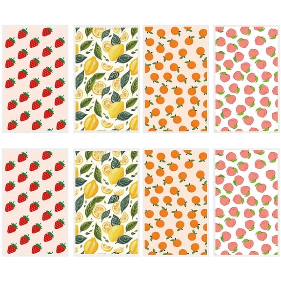 20 Sheets 4 Styles Ceramics Clay Water Transfer Paper Underglaze Transfer Decals for DIY Earrings Pendants Hair Clip Fruit 12x7cm 5 shees/style