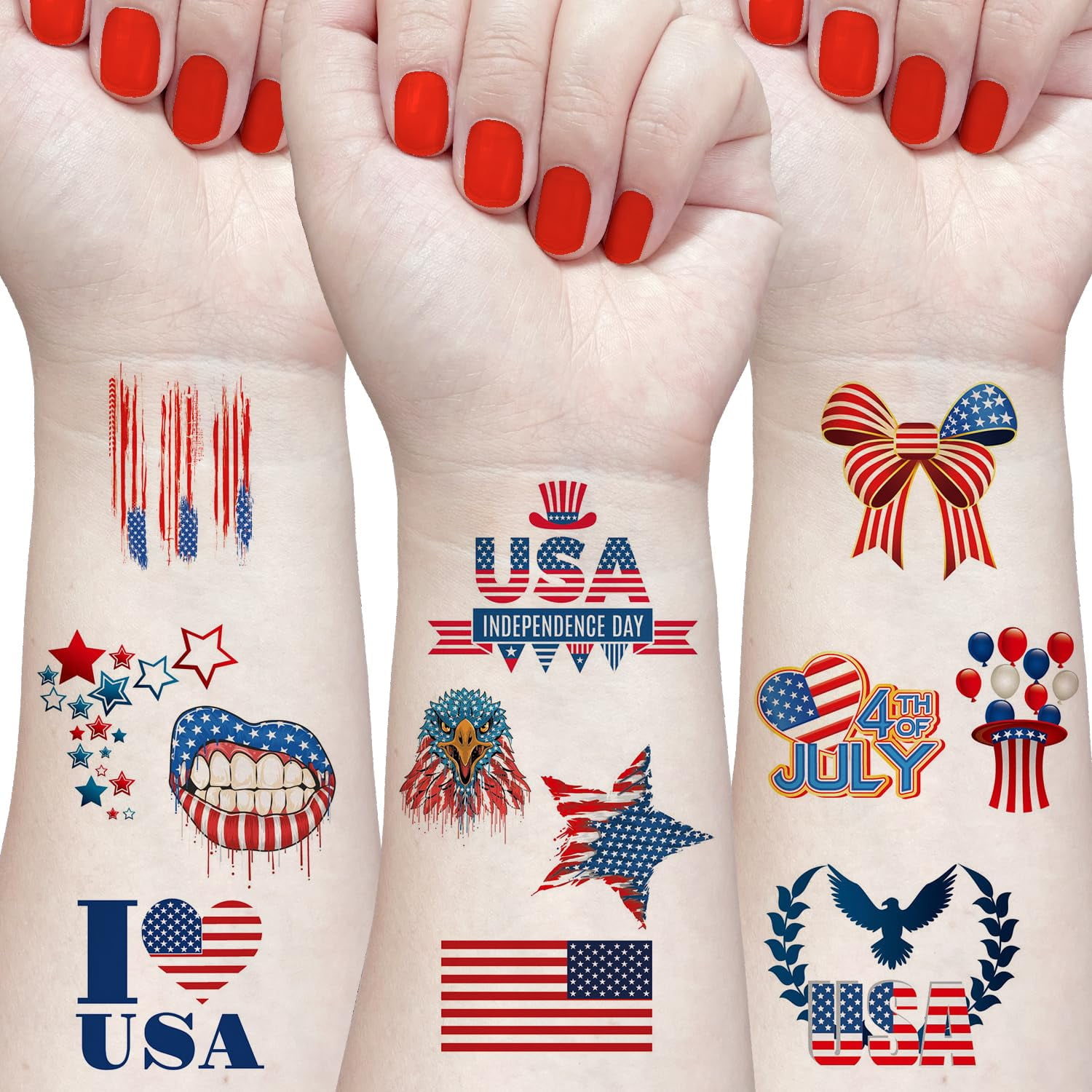fourth of july temporary tattoo walmart