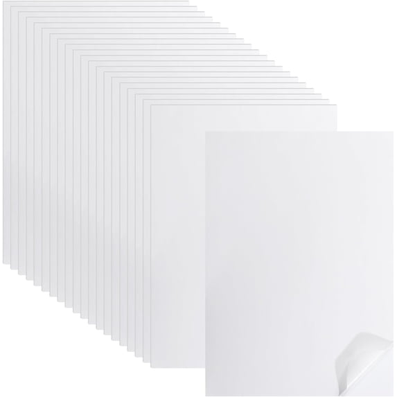 20 Sheets A4 Printable Washi Sticker Paper Translucent SelfAdhesive