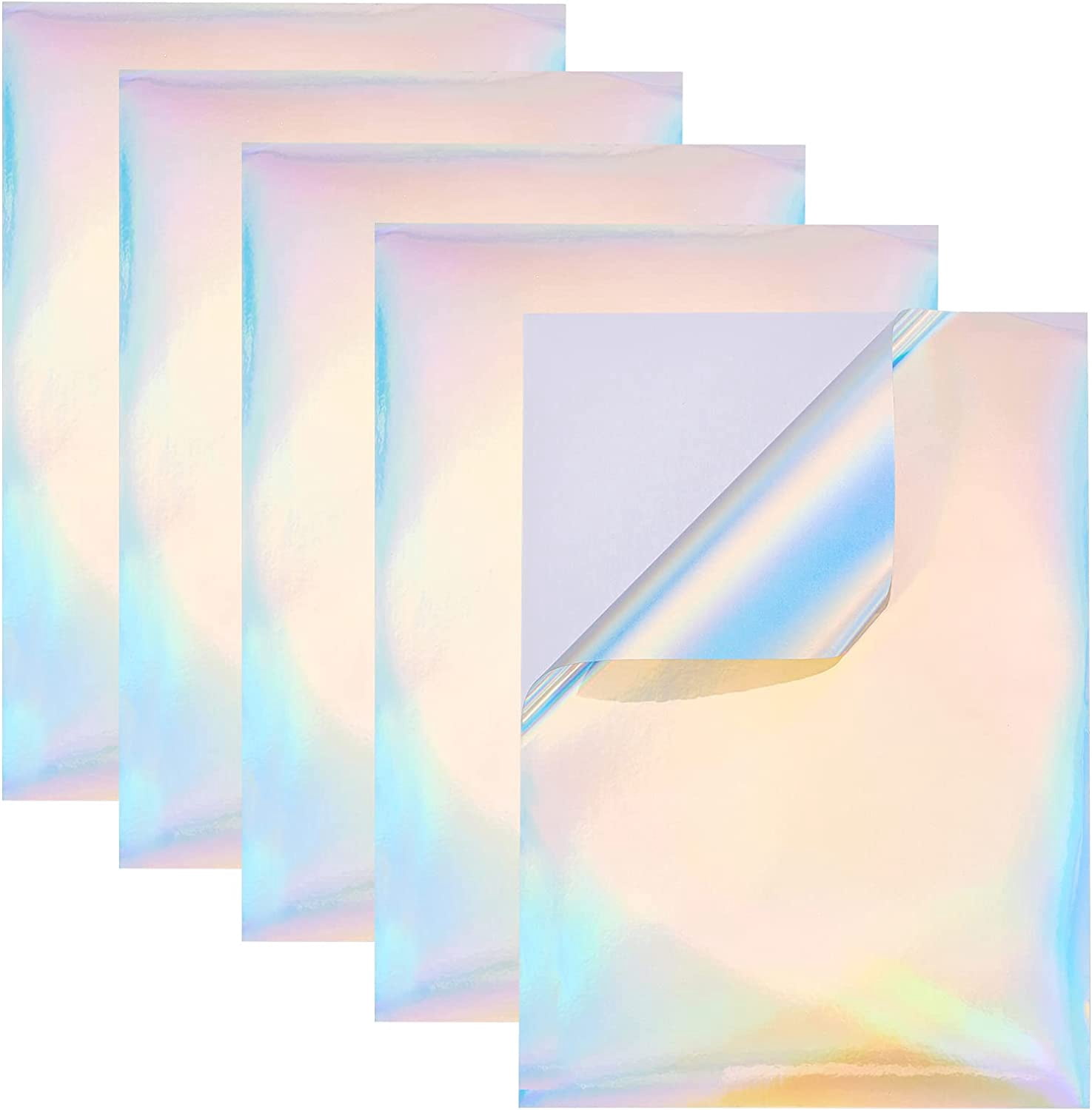 20 Sheets A4 Rainbow Printable Vinyl Sticker Paper for Inkjet 29.7x21cm ...