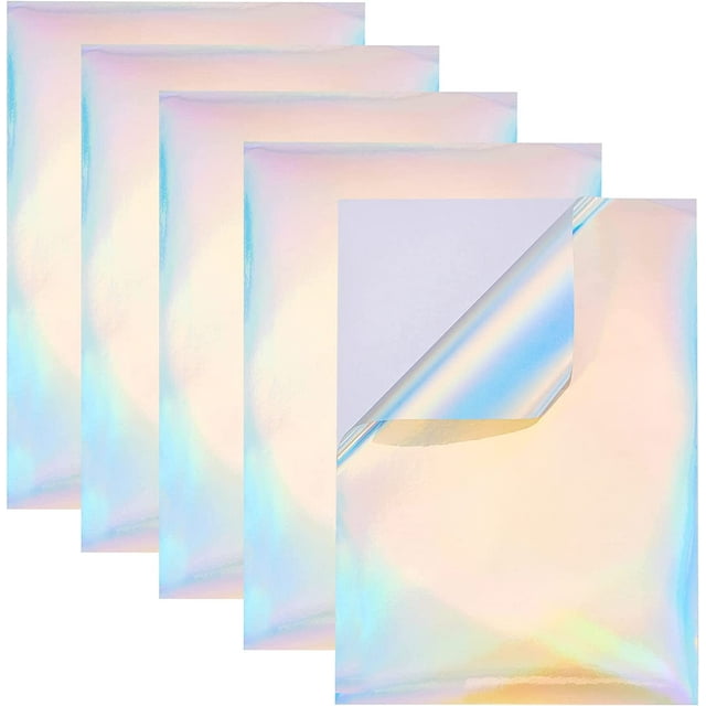 20 Sheets A4 Rainbow Printable Vinyl Sticker Paper for Inkjet 29.7x21cm