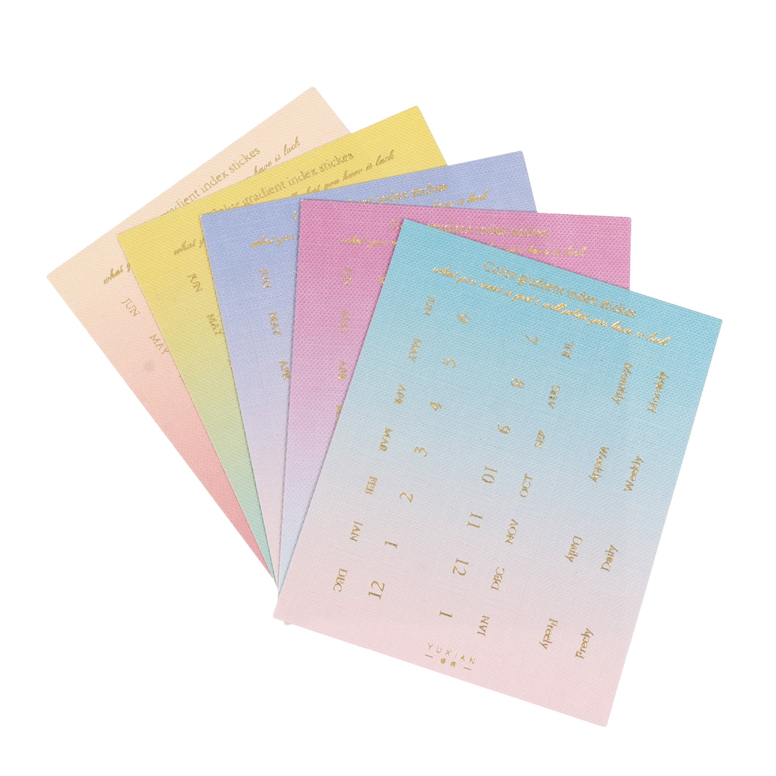 Bfc Index FELTECHELECTR Index Tab Gradient Color 20 Sheets 4.3x4.3in - Walmart.com