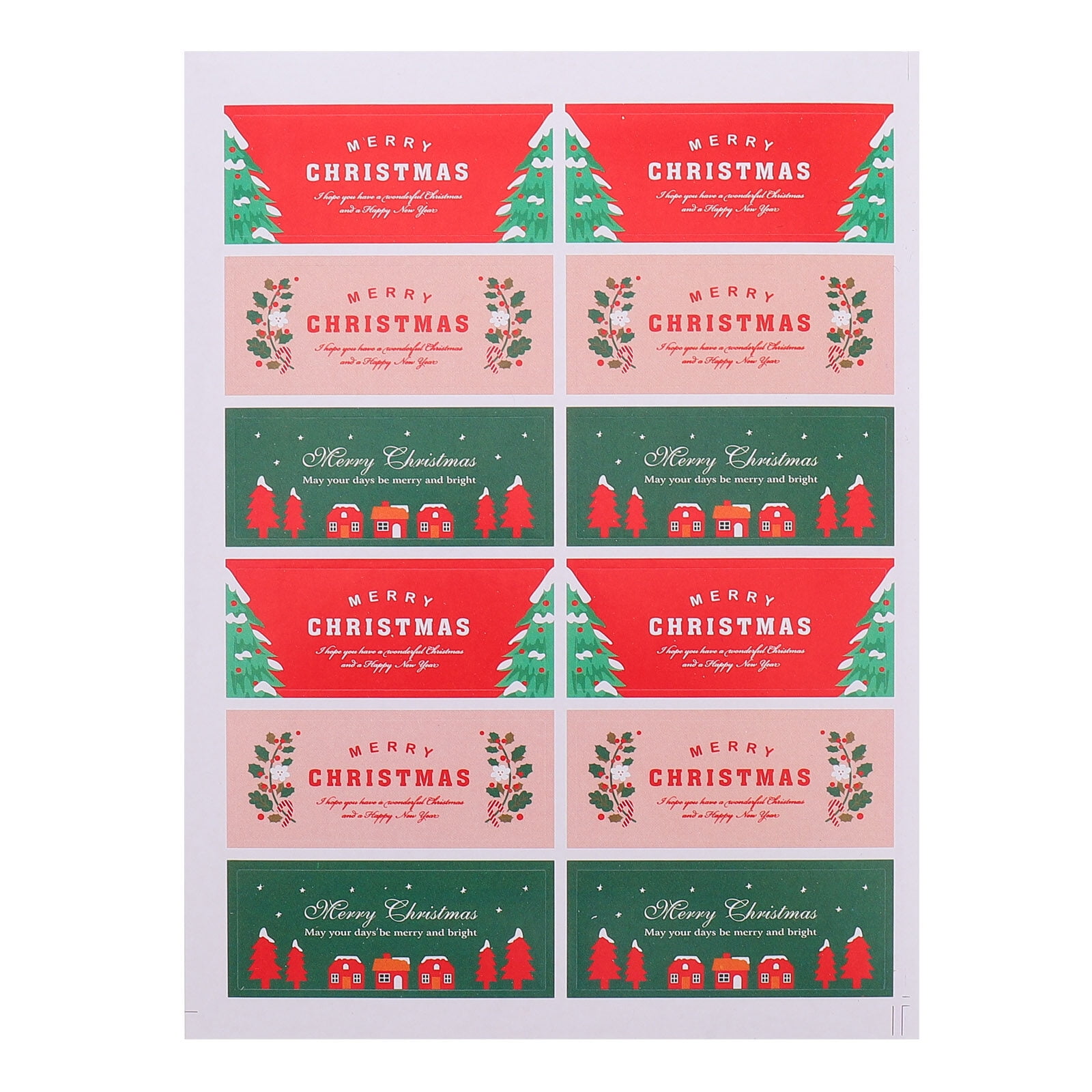 20 Sheets Christmas Sealing Stickers Selfadhesive Stickers Gift