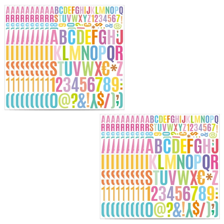 20 Sheets Colorful Letter Sticker, Alphabet Sticker Self Adhesive Letter  Letter Stickers Alphabet Stickers Alphabet Letter Stickers Colorful Self  Adhesive Sticker - style:style 3 