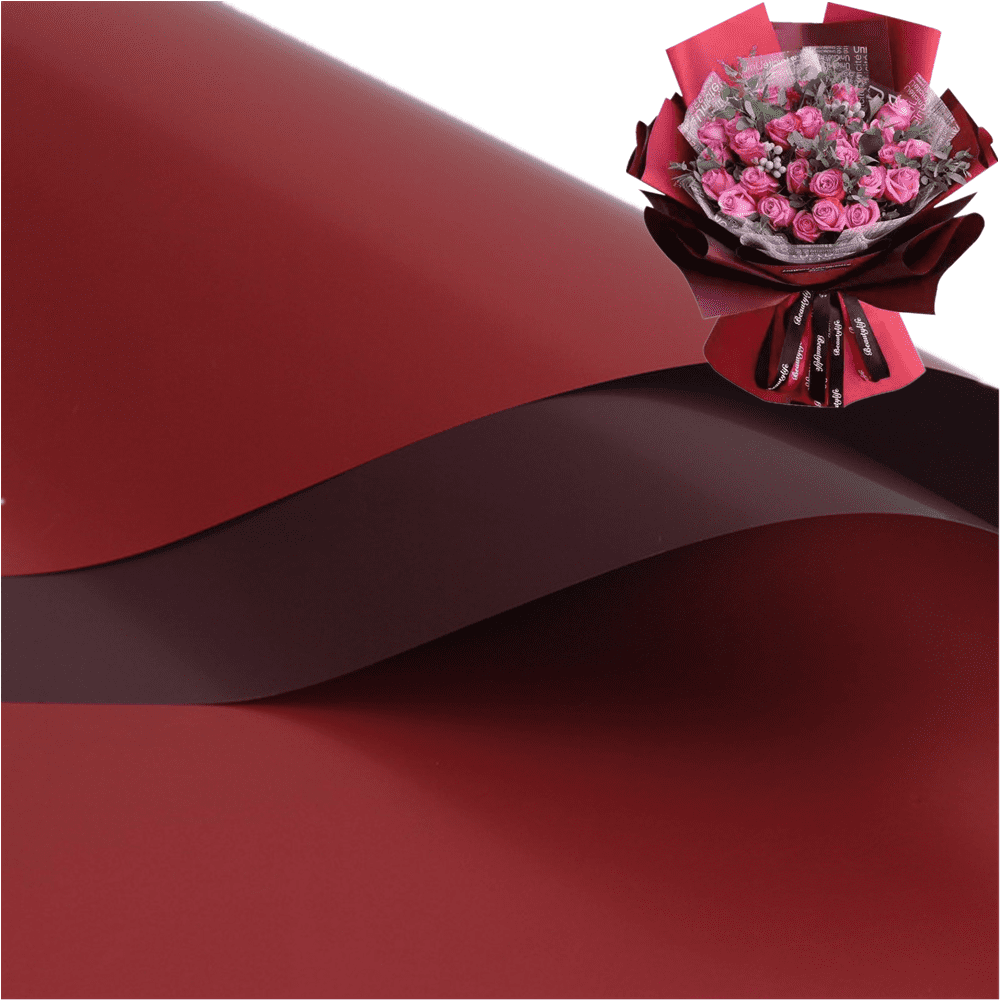 Flower Wrapping Papers Double Sided Double Colors waterproof Matte Sheets  gifts Packing 242460cm X 60cm,korean Style 