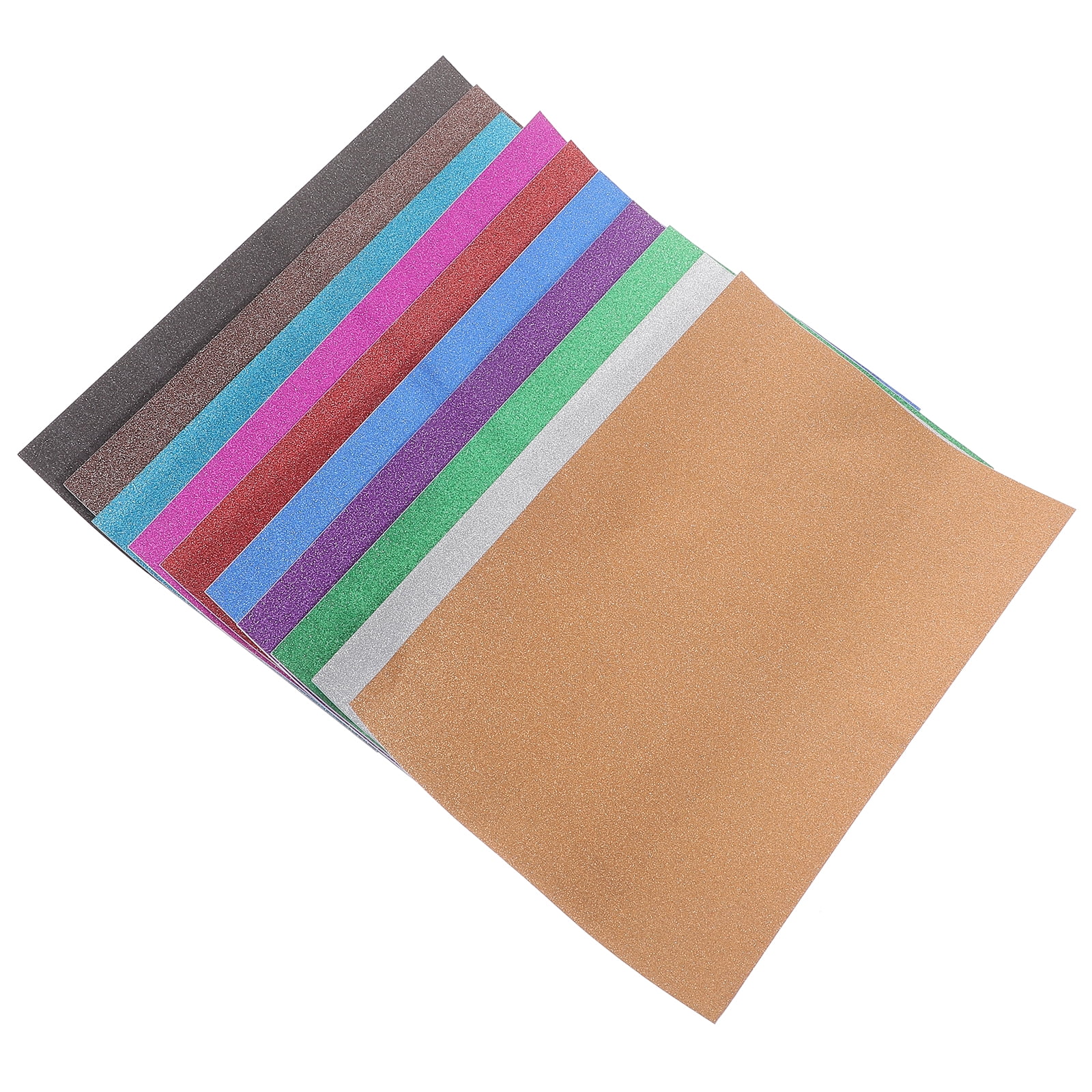 20 Sheets Glitter Craft Paper Sparkle Cardstock Papers Self Adhesive