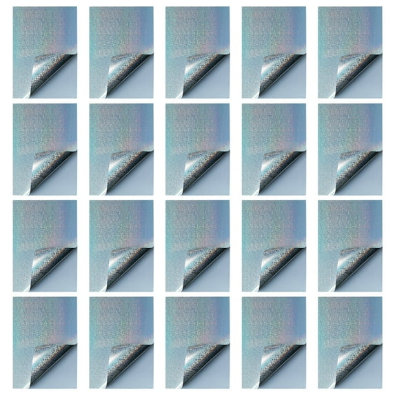 20 Sheets Holographic Sticker Paper Self-Adhesive Film Vinyls Printable ...