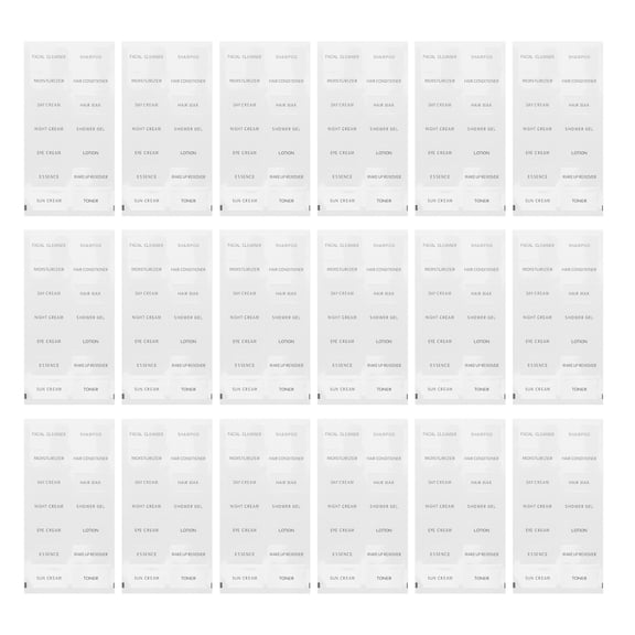 20 Sheets Labels Refillable Bottle Stickers Skin Care Product Label Shampoo Body Wash Dispenser Sticker Makeup Labels for Bottles