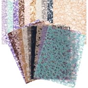 20 Sheets Mulberry Decorative Paper - Colorful Textured Decoupage A5 Craft Paper Kit for Scrapbook Journal Card Crafts Decorative Making Supplies