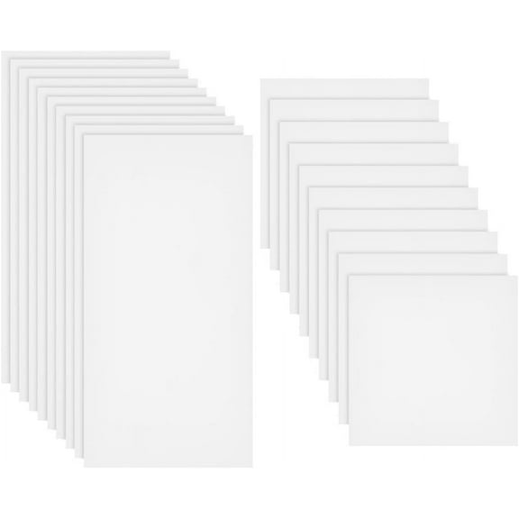 20 Sheets Mylar Template Sheets Blank Mylar Stencil Sheets Milky Translucent Stencils Laser Cutting Templates Rectangle Square Stencils for DIY Painting Supplies 12x12 inch 12x24 inch