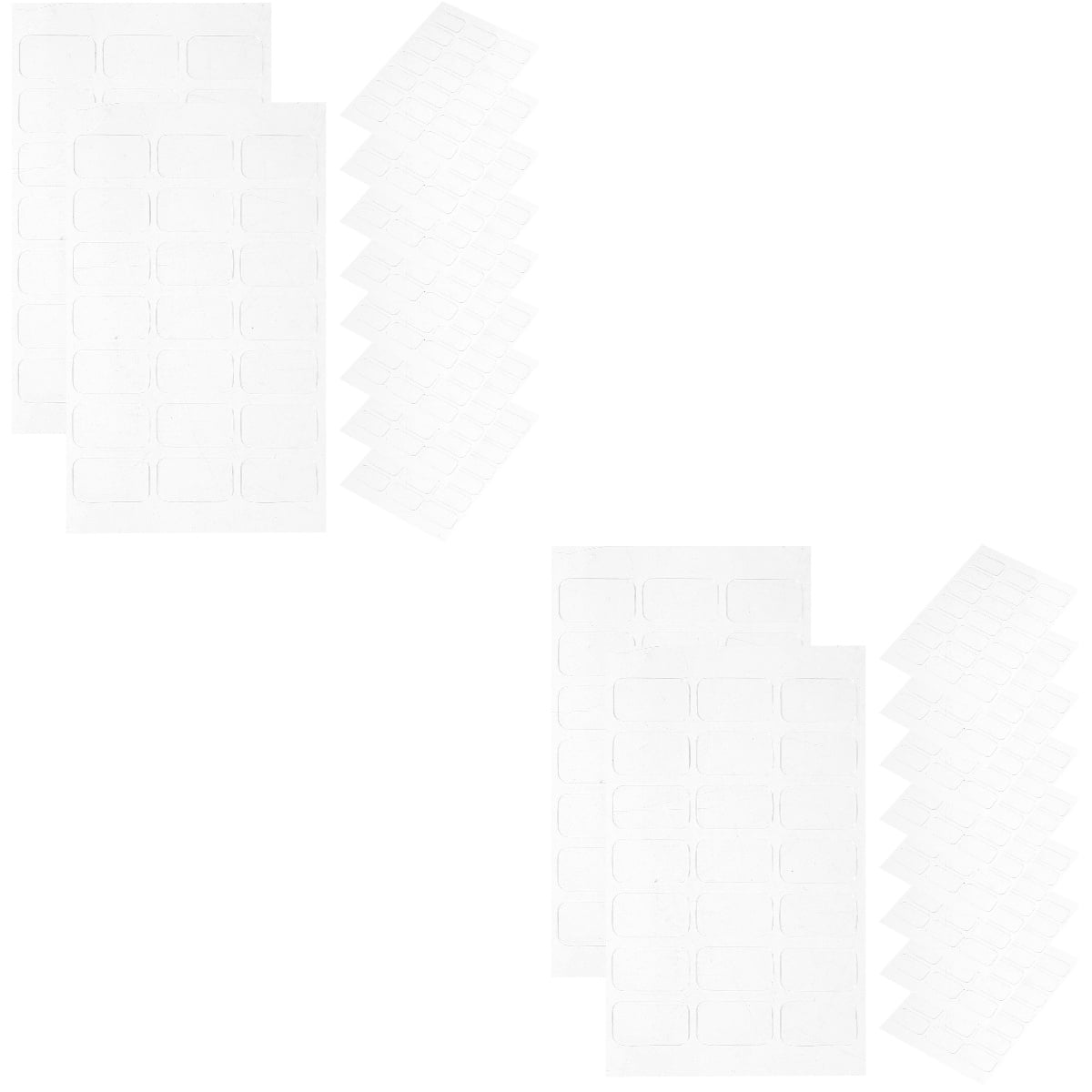 20 Sheets Nail Paste Art Supplies Fake Fixing Stickers Double Sided