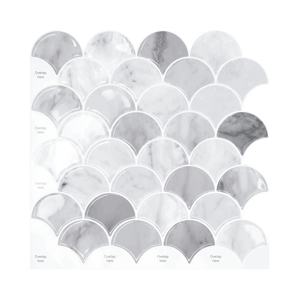 20 Sheets Peel and Stick Tile for Bathroom Kitchen Backsplash Tile