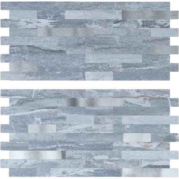 20 Sheets Peel and Stick Backsplash PVC Wall Tile,for Kitchen Backsplash
