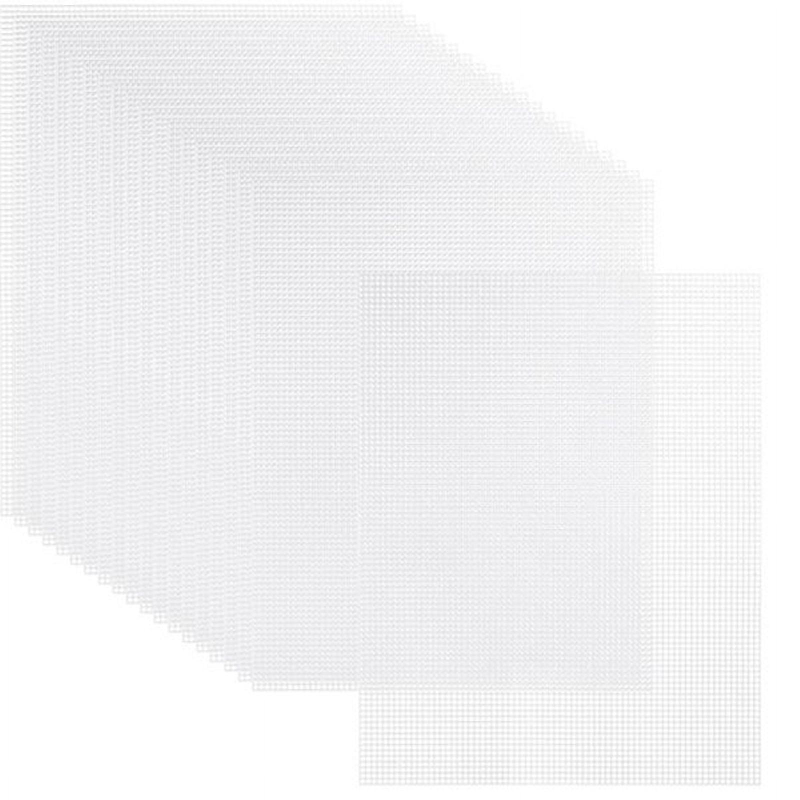 20 Sheets Plastic Canvas, 13x10.2Inch 7CT Transparent Mesh Canvas for Embroidery
