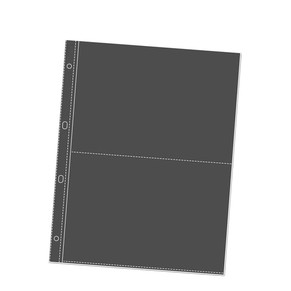 20 Sheets Plastic Insert Page For Photo Card And Album With Clear Protective Sleeves Binder Pocket Sheet Protectors
