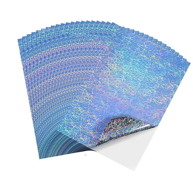 20 Sheets Printable Holographic Sticker Paper Waterproof Quick Drying