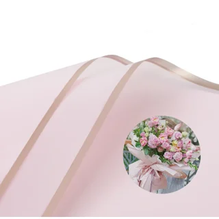 ZORRITA 20 Sheets Flower Bouquet Wrapping Paper, Waterproof Flower Wrapping  Paper with Ribbons Floral Paper Florist Supplies, 22.8 x 22.8 inch (Pink)