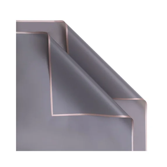 20 Sheets Pure Color Gold Edge Flower Wrapping Paper Waterproof Translucent Bouquet Packaging Paper Florist Bouquet Supplies for Wedding DIY Crafts Gift,Frosted Flower Wrapping Paper 22.8x22.8"