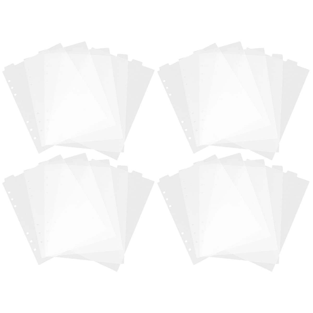 20 Sheets Removable Divider Baffle Dividing Line Notebook Notepads