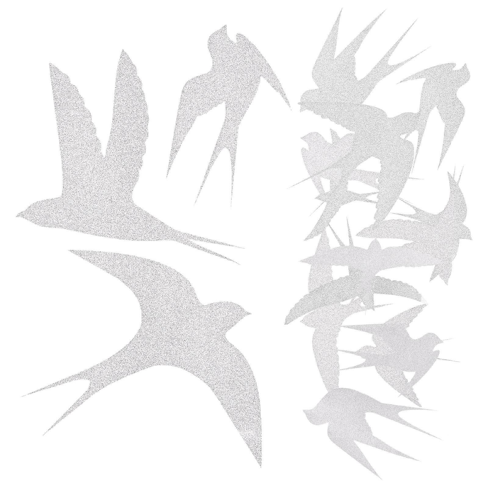 20 Sheets Swallow Sticker Decor Bird Reflectors Stickers Anti Collision