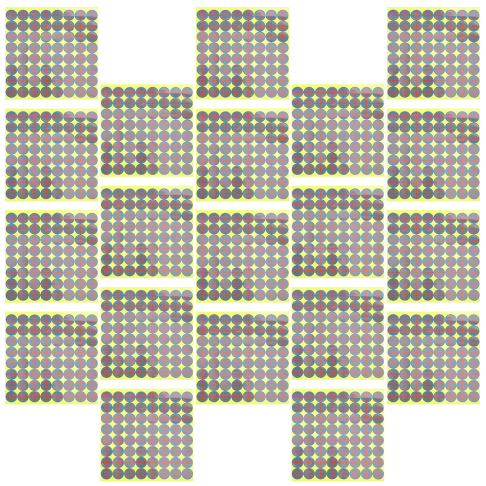 20 Sheets Target Stickers Adhesive Spots for Pasters Labels Shooting