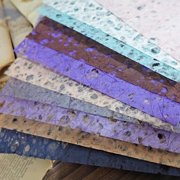 20 Sheets Textured Scrapbook Paper, A5 Size Craft Scrapbooking Mixed Mesh Fabric Special Paper for DIY Scrapbooking Planner Bullet Junk Journals Supplies