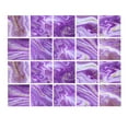 20 Sheets Tile Stickers Purple Marble Crystal Film Selfadhesive