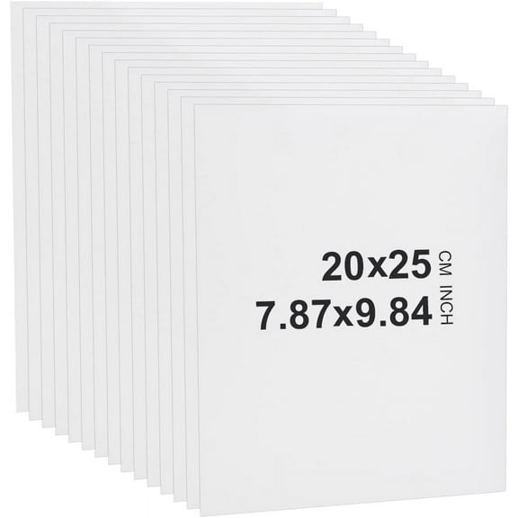 20 Sheets White Mats Matboards 8x10 inch Backing Boards Acid Free Backerboards