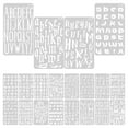 thumbnail image 1 of 20 Sheets of Letter Stencils for Painting on Wood Reusable Craft Stencils Letters Plastic Letters Stencils (A6), 1 of 7
