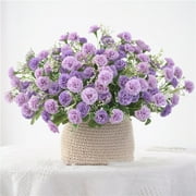 20 Simulation Lilac Flower Realistic Blossom Lilac Bouquets for Holiday Home Party Decor - Purple