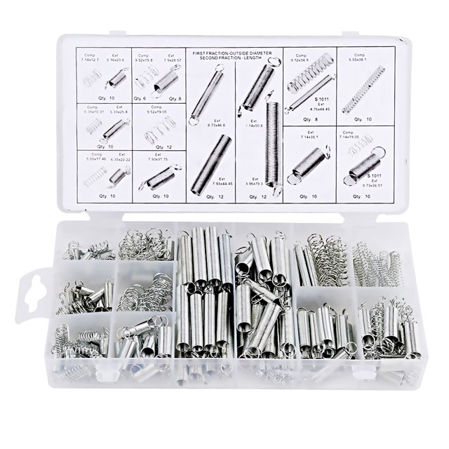 20 Sizes of Extension & Compression Springs in a Handy Organizer Box