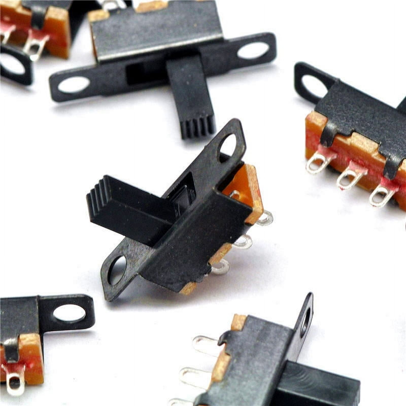 20 Slide Switch SPDT 3-Pin Vertical Mini PCB Circuit Solder Mount Tiny ...