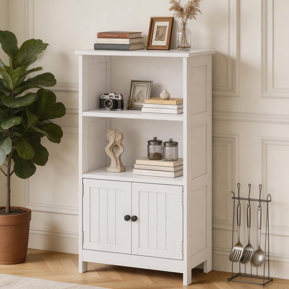 20" Slim Freestanding Entryway Storage Cabinet with Doors – Narrow ...