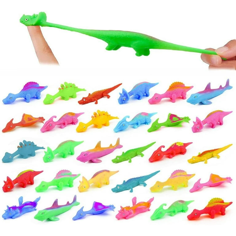 20 Slingshot Dinosaur Finger Toys, Catapult Toys Elastic Flying Finger  Dinosaur 