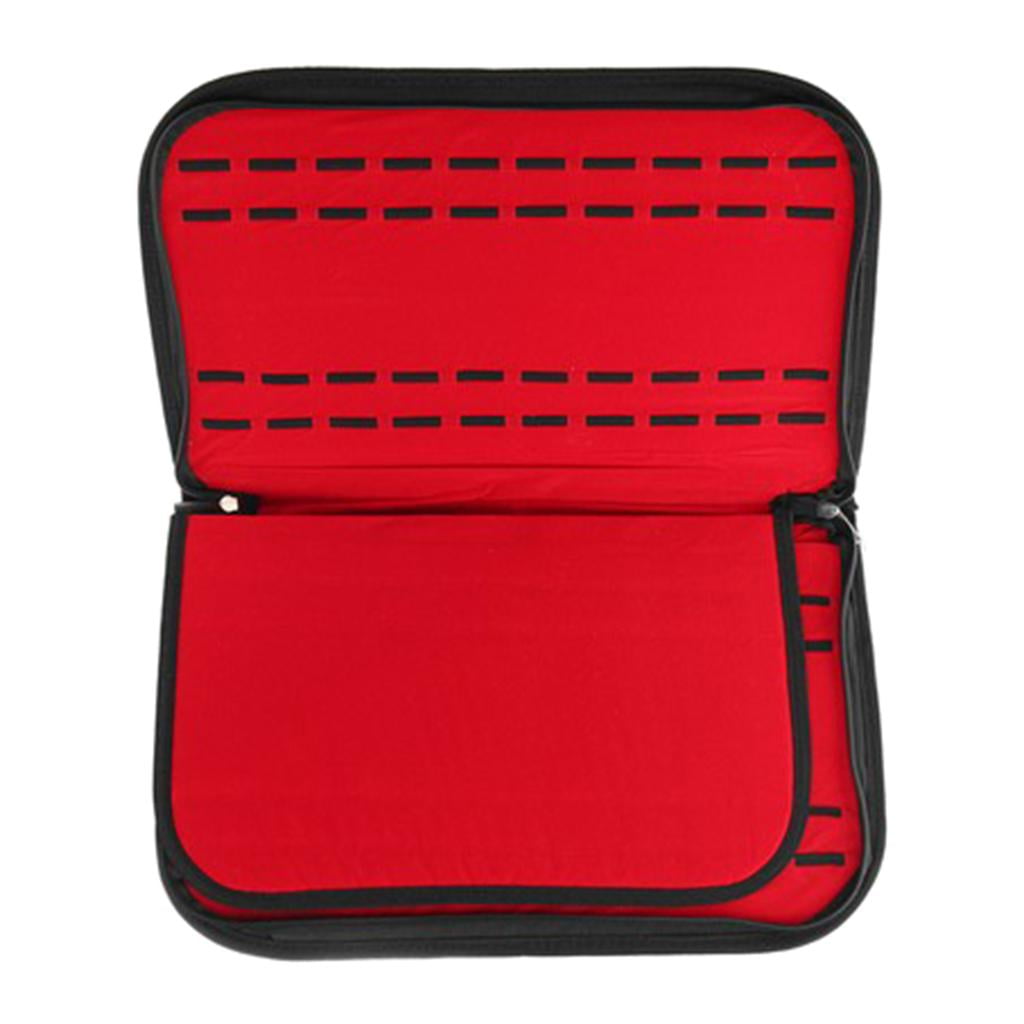20 Slot Zipper Watch Storage Cases Showcase Display Box Tray Jewelry Organizer