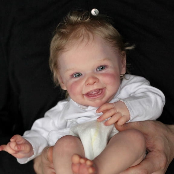 20" Smiling Reborn Baby Dolls Preemie Infant Handmade Cloth Body Newborn Sweet Toddler