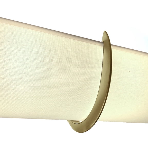 20 Smooth Silk Shade w/Silver Brackets - 3 Bulb Vanity Light Cover