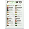 thumbnail image 1 of 20 Sources Of Plant Based Protein Poster Healthy Food Wall Art Poster Wall Art for Bedroom Living Room Decor, 1 of 1