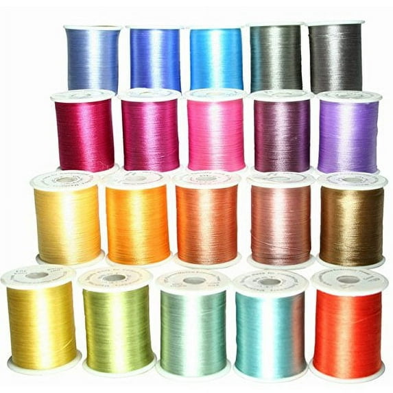 20 Spools of Poly Embroidery Threads for Machine Embroidery - Set 2