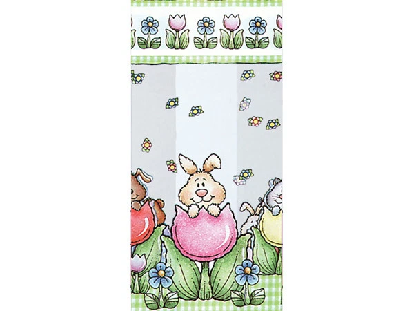 20 Spring Garden Friends 3-1/2X2X7-1/2" Cello Bags Easter Holiday Candy Treats
