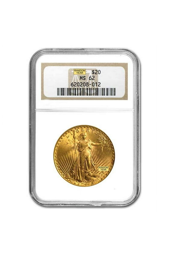$20 St Gaudens Gold Double Eagle MS-62 NGC (Random)