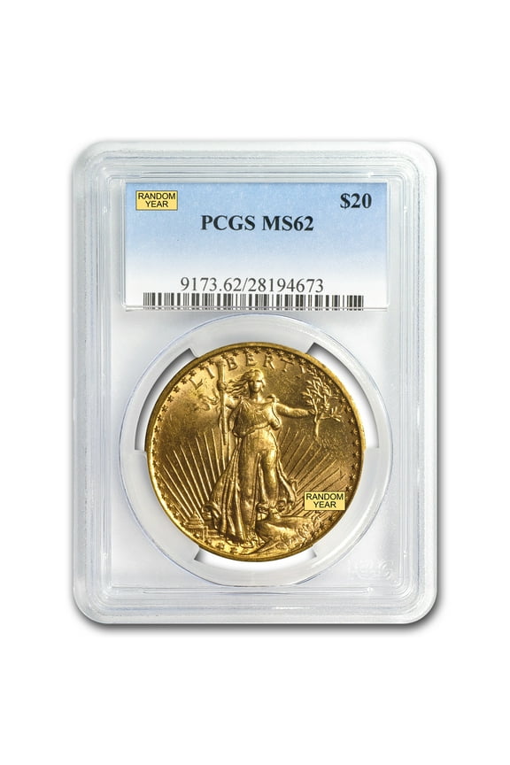 $20 St Gaudens Gold Double Eagle MS-62 PCGS (Random)