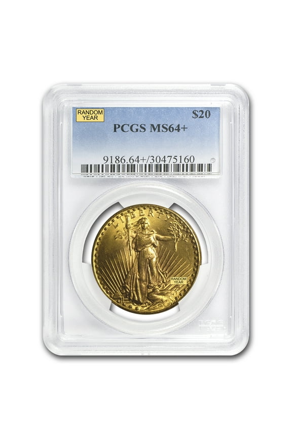 $20 St Gaudens Gold Double Eagle MS-64+ PCGS (Random)