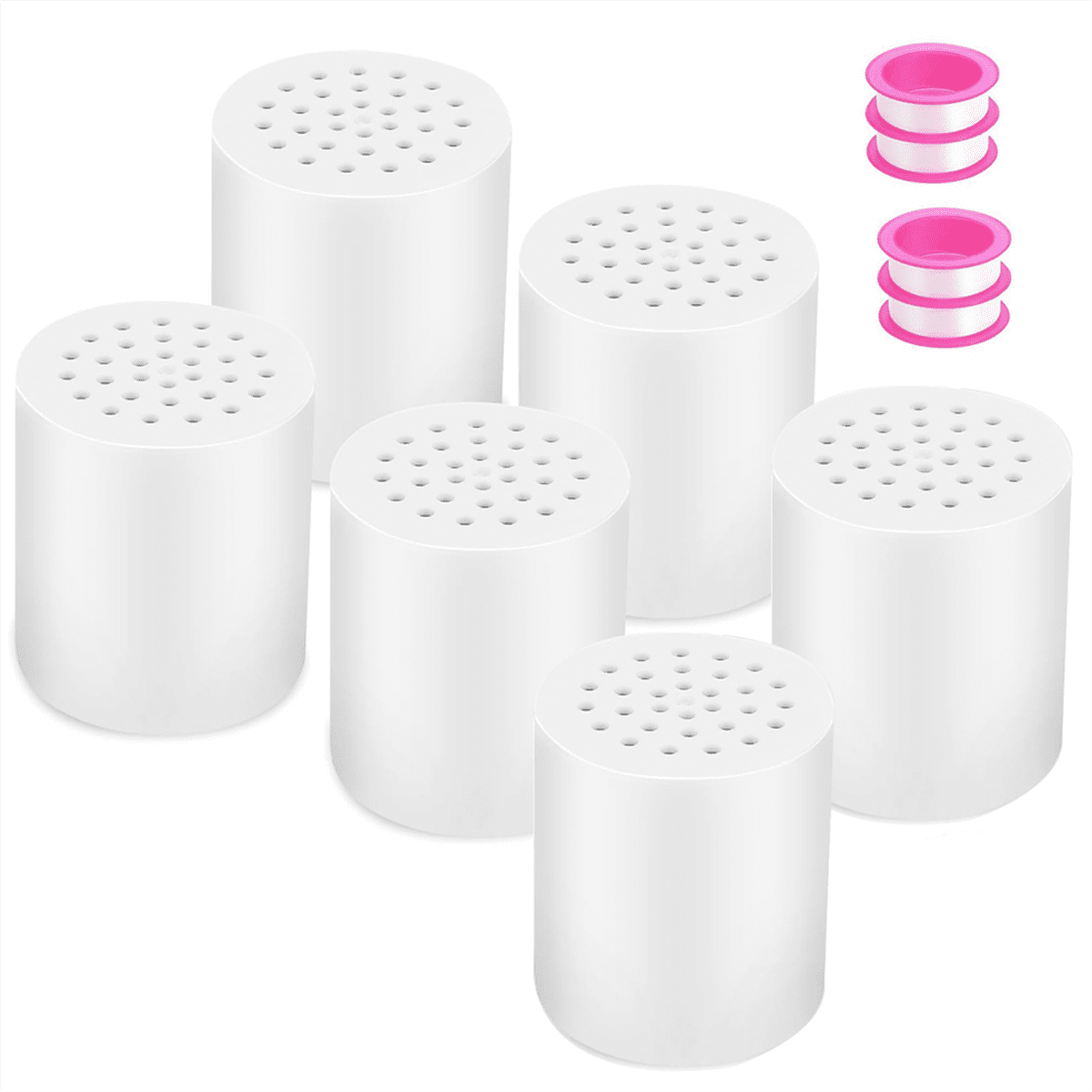 20 Stage Shower Filter Replacement , Shower Heads Filter Refill for