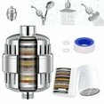 thumbnail image 1 of 20-Stage Shower Head Filter For Removing Chlorine And Fluoride, Polished Chrome, 1 of 6